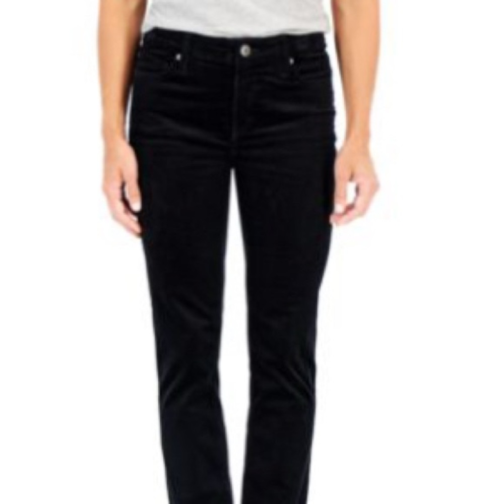Elegant Black Velvet Pants